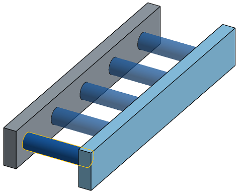 Beispiel für ein „Lineares Muster aus Bauteilen“