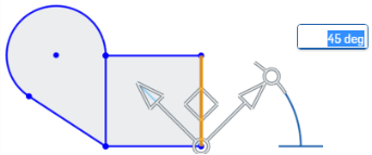 Example showing how to set an angle using the transform manipulator