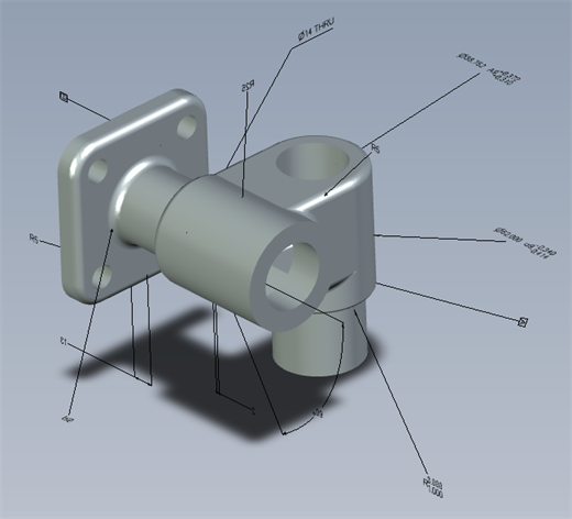 Annotation text height example