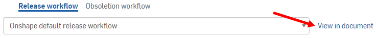 Release workflow, view in document