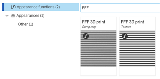 Funktion für das FFF 3D-Druck-Aussehen