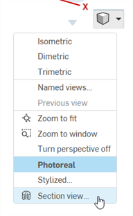 Schnittansicht einschalten