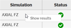 Results and History context menu option