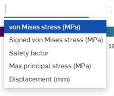 Optionen „Simulationsergebnisse“