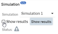 Im Bereich „Simulationen“ auf „Ergebnisse anzeigen“ klicken