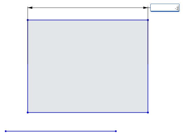 Example of a negative dimension