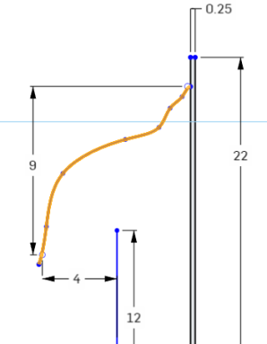 Splinebemaßung