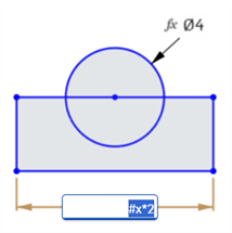 Beispiel für die angezeigte Variable