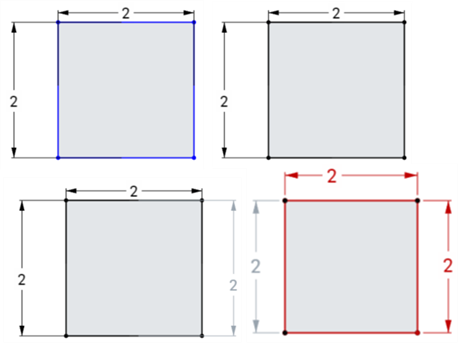 Tipps für Skizzengeometrien, ein Beispiel für einen Zwangsbedingungsfehler