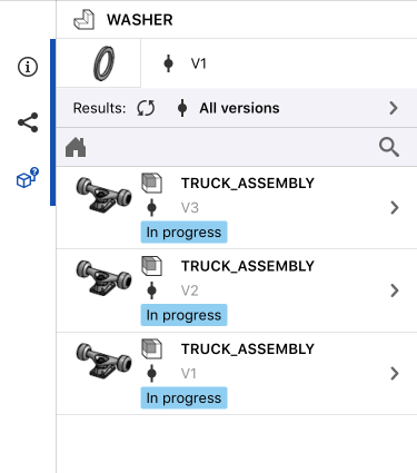 Anzeigen der Palette „Verwendungsort“ in iOS