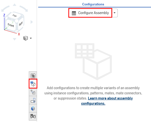 Panel Configuraciones