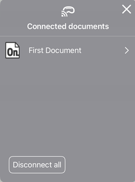 Document connected to the Apple Vision Pro