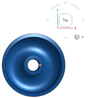 Ejemplo de la rotación del modelo a la vista deseada