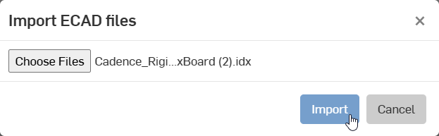 Importing the IDX file