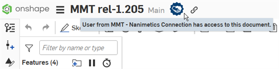 Document is owned by current enterprise, shared with external enterprise