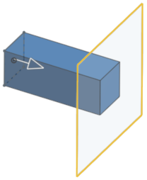 ejemplo de la extrusión hasta la cara