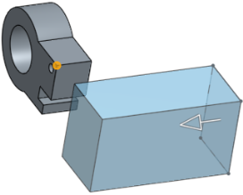 ejemplo de la extrusión hasta el vértice