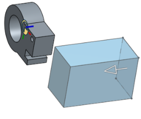 ejemplo de la extrusión hasta el vértice