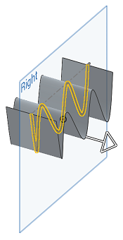 Ejemplo de extrusión simétrica