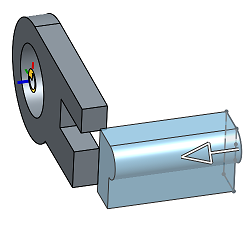 Ejemplo de extrusión hasta el vértice