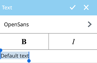 Cuadro de diálogo de texto en el que se muestran las opciones de formato