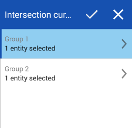 Cuadro de diálogo de Android Intersección de curvas