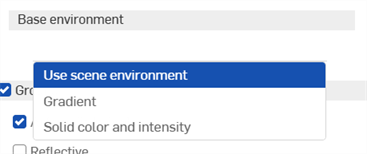 Environment Lighting: Base environment
