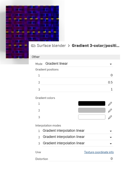 Textura de gradiente aplicada