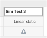 Cambiando el nombre de la simulación en la tabla