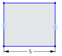 Example of length or height distance