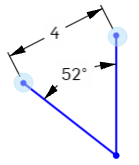 Example of how to find the direct distance between two lines