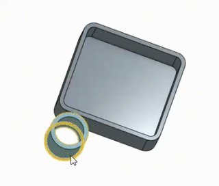 Exemple de contrainte tangente