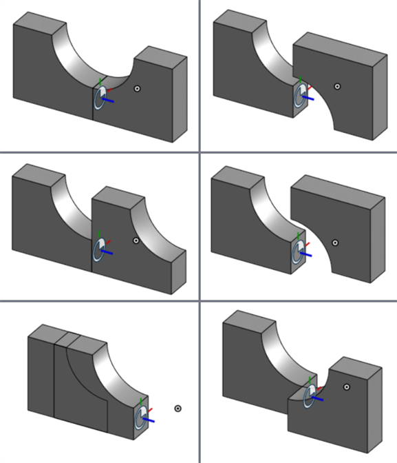 Type de placement du miroir d'assemblage
