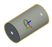 Example of cylindrical face inference points