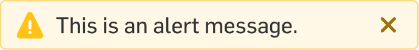 Alerte d'avertissement