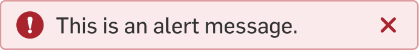 Alerte d'erreur
