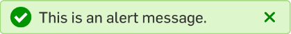 Alerte de réussite