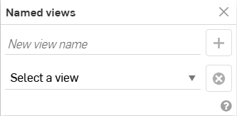 Named views dialog with Select a view field
