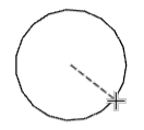Exemple de cercle à partir du centre
