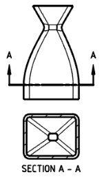 Exemple de vue en coupe horizontale