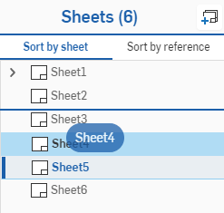 exemple de réorganisation des feuilles et des vues