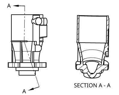 An example of Show cut geometry, with all geometry showing