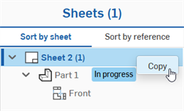 Copying a sheet
