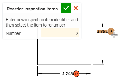 Cliquez pour appliquer la nouvelle valeur à l'élément d'inspection