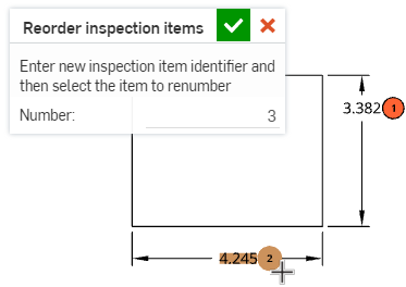 Continuez à cliquer pour appliquer la valeur suivante à l'élément d'inspection suivant