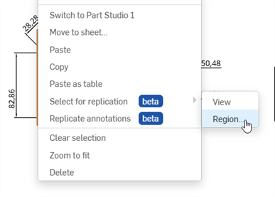 Répliquer les annotations : zone