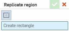 Screenshot of the Replicate region dialog in Drawings