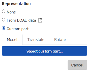 Sélection d'un modèle alternatif