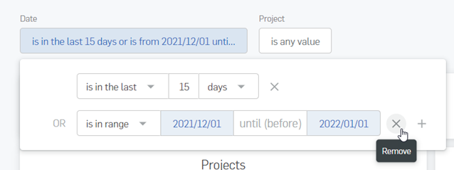 Exemple montrant comment supprimer un critère de filtre