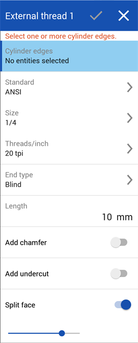 Boîte de dialogue de filetage externe par défaut sur la plateforme Android